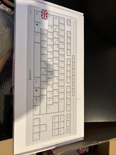 Cherry Stream Keyboard TKL - UK Layout - Sleek and Compact Design