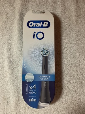 4 -Oral-B iO Series Ultimate Clean Replacement Brush BLACK New