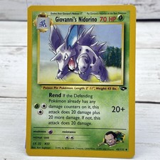Giovanni's Nidorino 45/132 Gym Challenge Regular LP  on eBay