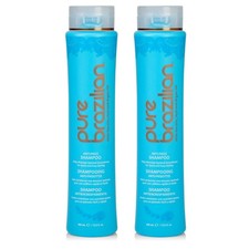 Pure Brazilian Anti-Frizz Daily Shampoo, Salt-Free, Color Safe, with Keratin, Ar