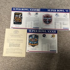 NFL Super Bowl Patch Collection Super Bowl VI - XXXII - XXXVII