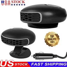 360° Rotary Portable 12V Car Heater & Defroster, 150W Fast Heating & Cooling Fan