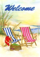 Cabana Welcome Summer Garden Flag on sale Cabana Welcome Summer Garden Flag on sale