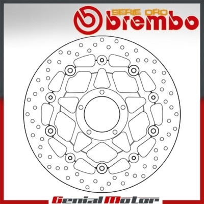 Brake Disc Floating Brembo Oro Front Ducati Streetfighter 848 2012 > 2015