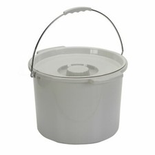 Case of 12 Drive 11108 Commode Bucket 12 Quart With Metal Handle And Cover NEW