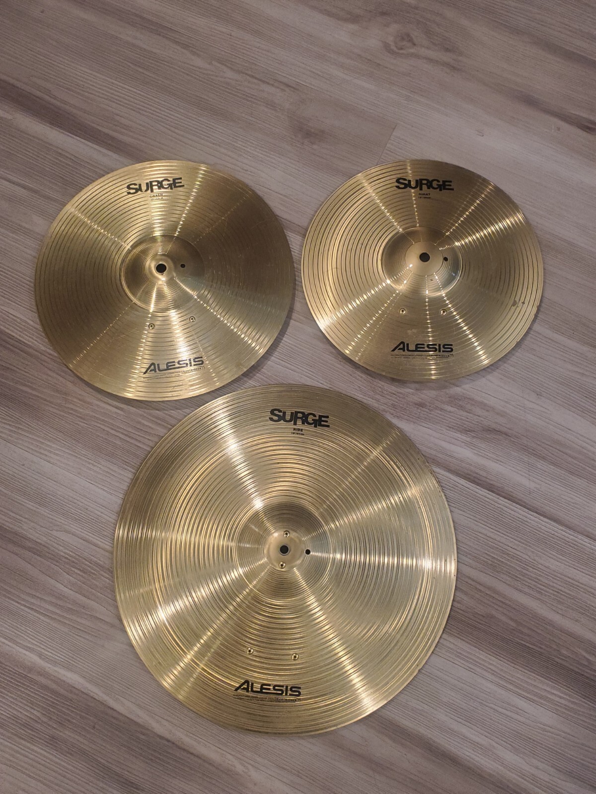 Alesis Surge Brass Alloy Cymbal Triggers, Hihat, Crash, and Ride. eBay