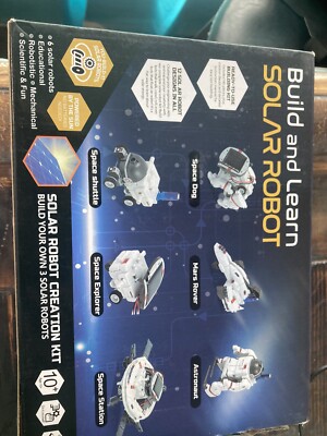 Build and Learn Solar Robot Creation STEM Kit New Space Station Dog Mars Rover 