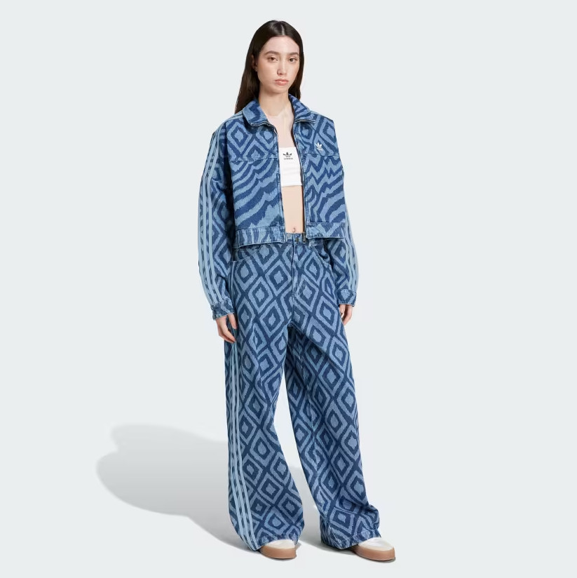 adidas Original adidas x FARM Rio Denim Track Top for women IW0793 image 3