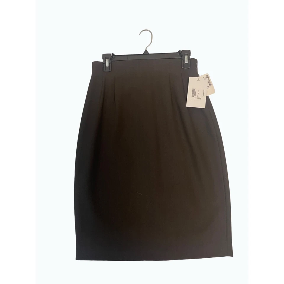 Emanuel Ungaro 100% 羊毛黑色铅笔裙全新带标签 Off Fifth 8 / 42 适合 4 6 — 第 3/4 张图片