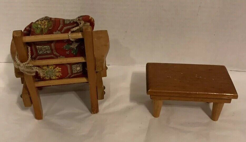 Vintage Dollhouse PERT PAT Products Inc. Boscawen NH Couch & Arm Chair Set