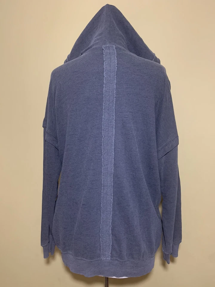 Splendid Sweatshirt Hoodie Full Zip Size Large Grey Dream Slub Soft NWT - Image 2 of 4