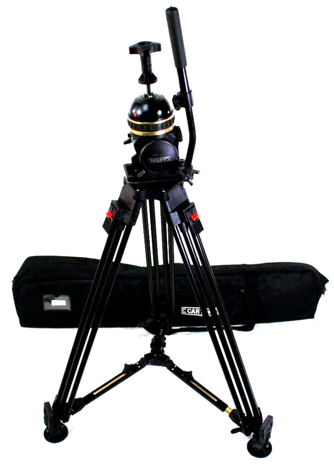 Cartoni GAMMA FL HEAD DA TRIPOD SYS MIDSP TDKN PL BAG TELBAR FEET SERVICED 35Lbs - Image 2 of 4
