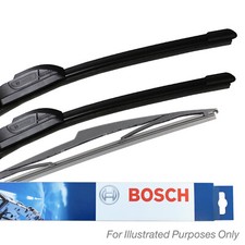 For Mazda Mazda2 DJ, DL Hatch Bosch Aerotwin Retro Front & Rear Wiper Blades