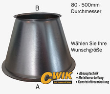 Übergang Konus Rohr Absaugrohr Bord für Spannring