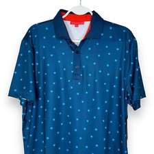 Redvanly Junian Admiral Blue Golf Polo Shirt Rugby PUREpoly Men's Size M