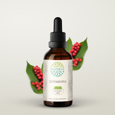 HerbEra Schisandra Alcohol-FREE Tincture, Organic Schisandra Chinensis 