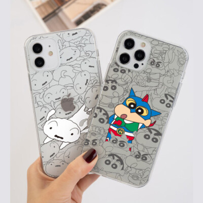 Crayon Shin Chan Focus Line Clear Case für iPhone 17 16 15 Pro Max + Hergeste...
