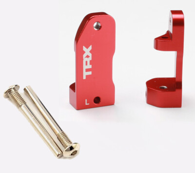 NEW Traxxas L/R Red Alum Caster Blocks 30° Rustler VXL XL-5 TSM FREE US SHIP