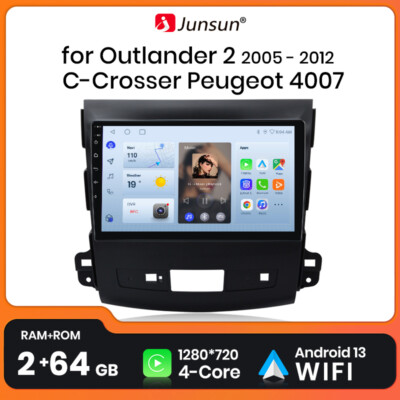 Für Mitsubishi Outlander II CWW 2005-2011 Carplay Autoradio GPS NAVI DAB+ 2+64GB