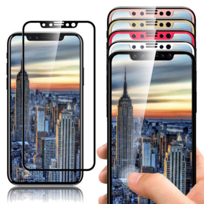 Color Screen Protector 9H Hardness Full Coverage Tempered Glass For iPhone X, XS
