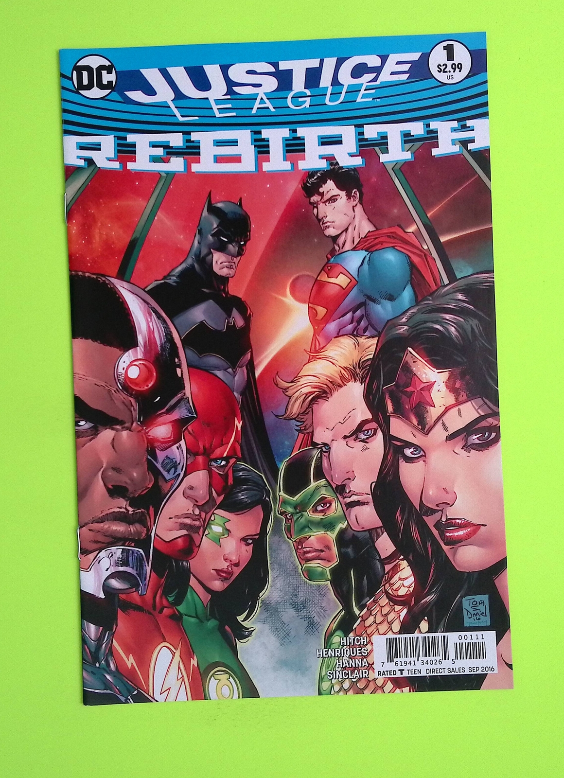 Justice League Rebirth #1 One-Shot 2016 DC Comics primera aplicación alto grado J18-233