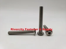 (2) M5-0.8x35 Button Allen Head Cap Screw Stainless Steel M5X35mm / 5mm x 35mm