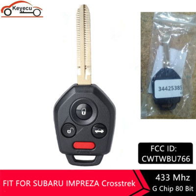 for 2014-2017 SUBARU FORESTER REMOTE HEAD KEY FOB 57497-FJ031 CWTWBU766 G CHIP