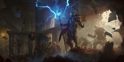 League of Legends legends wild rift runeterra viktor playmat gaming mat