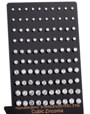 CASSIECA 12 Paia Di Orecchini A Clip Con Zirconi Per Donna Set Di - Foto 6