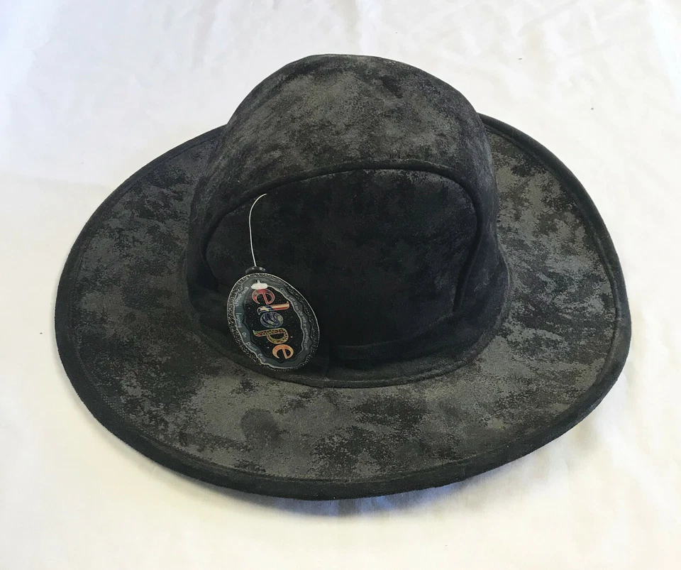 Nuevo Disfraz de Halloween occidental ajustable sombrero de vaquero negro antiguo Elope para hombre  Foto 2 de 2