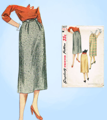 1950s Original Vintage Simplicity Sewing Pattern 3657 Uncut