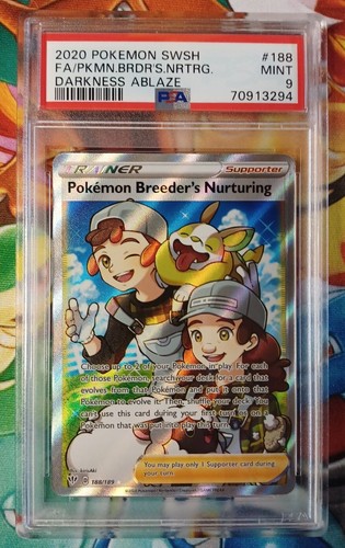 Pokémon Breeder's Nurturing graded PSA 9 for sale on eBay