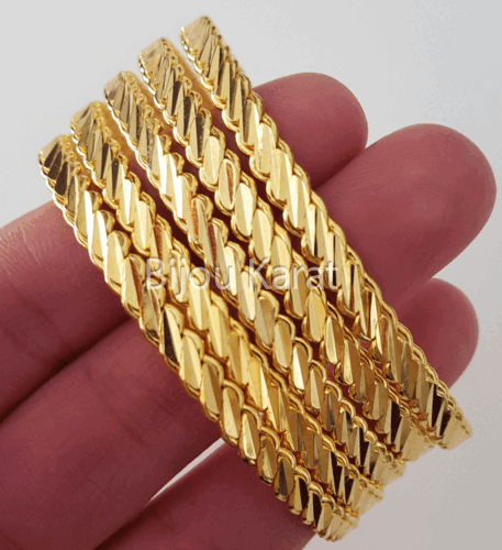 6 x Burma Altin Bilezik üclü Gold Adana Armreifen Armreif 22 Karat vergoldet 6 x Burma Altin Bilezik üclü Gold Adana Armreifen Armreif 22 Karat vergoldet