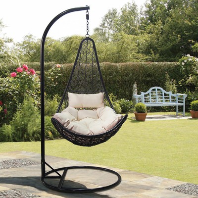 Hangesessel Hangematte Hangestuhl Hangekorb Schaukel Hangeschaukel O80cm Grau