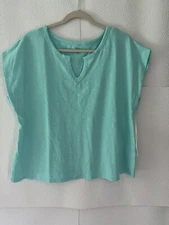 ANA A New Approach Women's Plus Size 0X Malibu V Neck T-Shirt