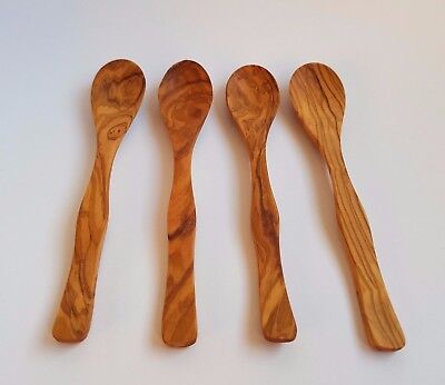 10.63" SET OF 2 OLIVE WOOD SPATULA FOR CREPES 27 cm SKANDWOOD HANDCRAFTED 
