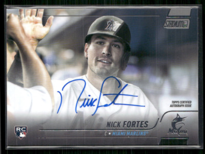 Nick Fortes 2022 Topps Stadium Club RC Auto
