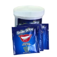 Smile Brite Denture,Dental Cleaner - 12 Powder Packets