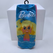 Barbie Women's Shoe Size 4-10 Colorful Novelty No Show Socks 5 Pair NWT Flaw