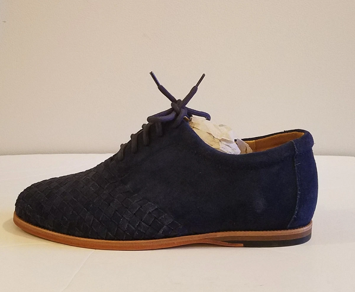 Thorocraft The Ross Men s Suede Shoes Navy Blue sz 46 sz 11 11.5