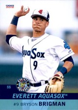 2016 Everett AquaSox Choice #5 Bryson Brigman San Jose California Baseball Card