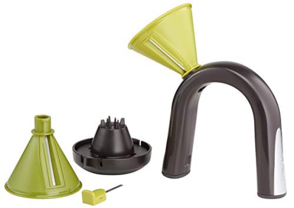 Lagostina Pronto in 5 Secondi Spiralizer, Plastica e Acciaio, Nero e Verde - NUO