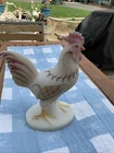 Vintage Fenton Rooster Hand Painted Signed 8 1/2” Tall
