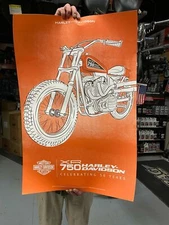 Harley XR750 50th ann Print Poster Flat track Motorcycle Racing 36x24 Factory