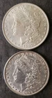 1887 and 1898 $1 Morgan Silver Dollars