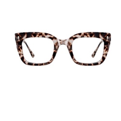 Oversized Thick Leopard Women Reading Glasses Large Square Readers New Model 3.5