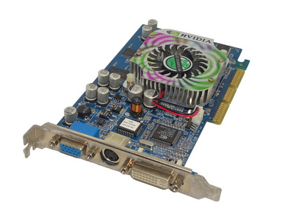 MANLI GeFORCE4 TI 4200 128MB AGP 8x GRAFIKKARTE DVI VGA TV-OUT #GK12507
