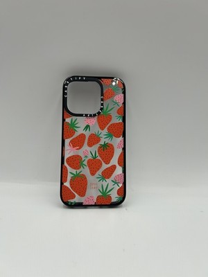 [iPhone 13 Pro Max] Casetify Pink & Red Strawberries by Bodil Jane Impact Case
