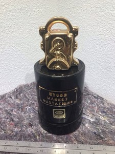 Vintage 1970 Ezra Brooks Stock Market Quotation Decanter Empty