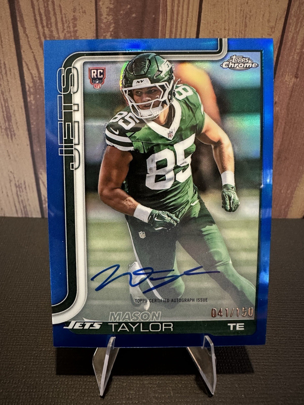 2025 Topps Chrome - Rookie Autographs Mason Taylor #RA-MT Blue Refractor /150...